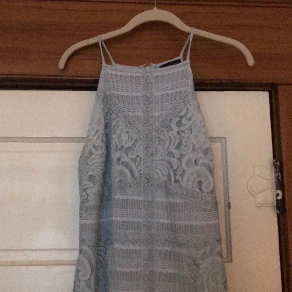 Top Shop High neck light blue Top Shop dress